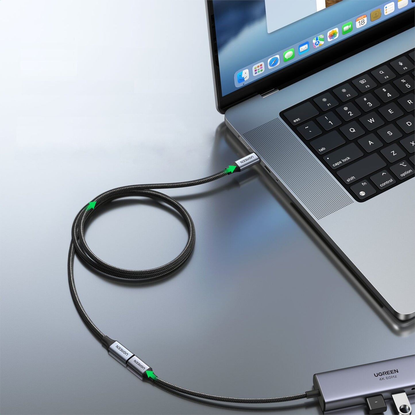 Ugreen Type-C 3.1 Gen2 Extension Cable – 10Gbps, PD 100W (1m) - alternate product view 4