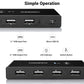 Ugreen USB 3.0 4-Port Switch Box, with 1.5m USB Cables - alternate product view 3