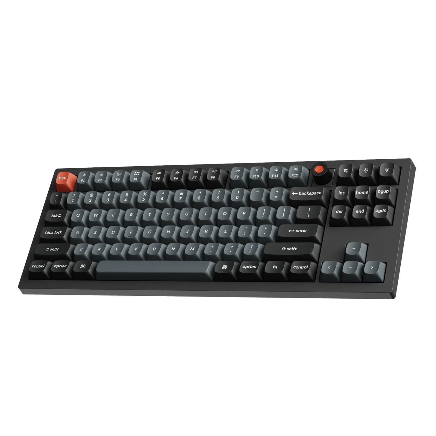 Keychron V3 Ultra 80% 8K Red Switch Hot-Swap RGB Wireless Keyboard - Black - alternate product view 4