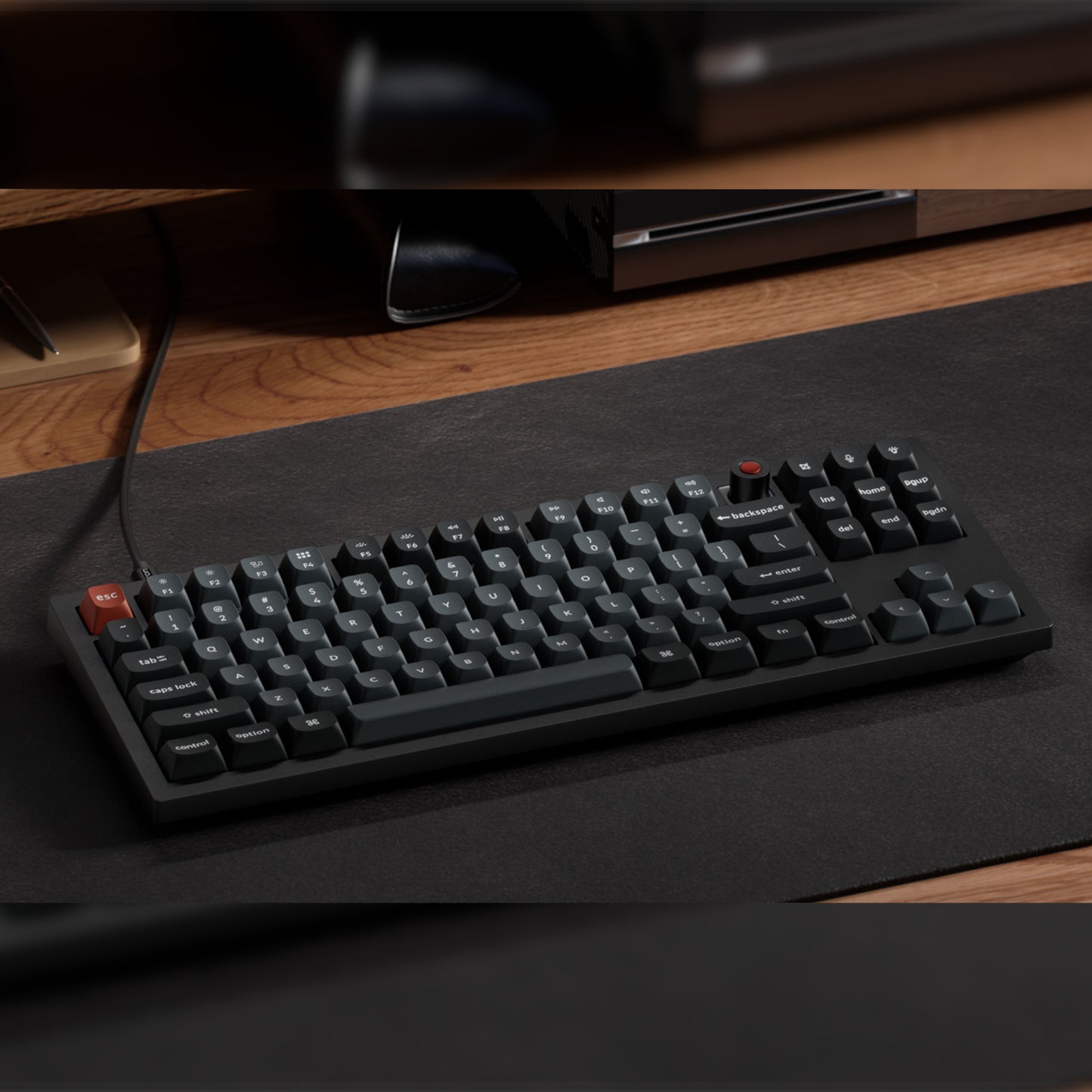 Keychron V3 Ultra 80% 8K Red Switch Hot-Swap RGB Wireless Keyboard - Black - alternate product view 5