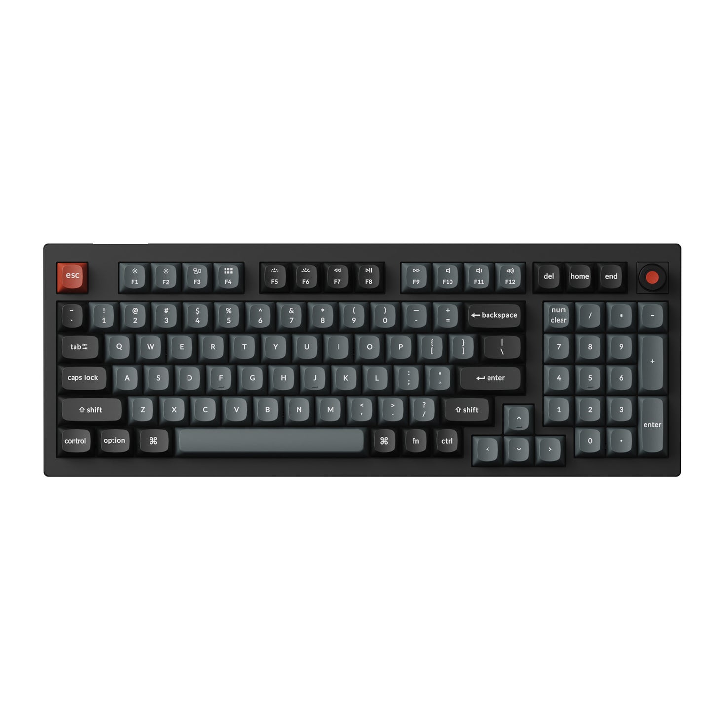Keychron V5 Ultra 96% 8K Red Switch Hot-Swapple Silk POM RGB Wireless Keyboard - alternate product view 2
