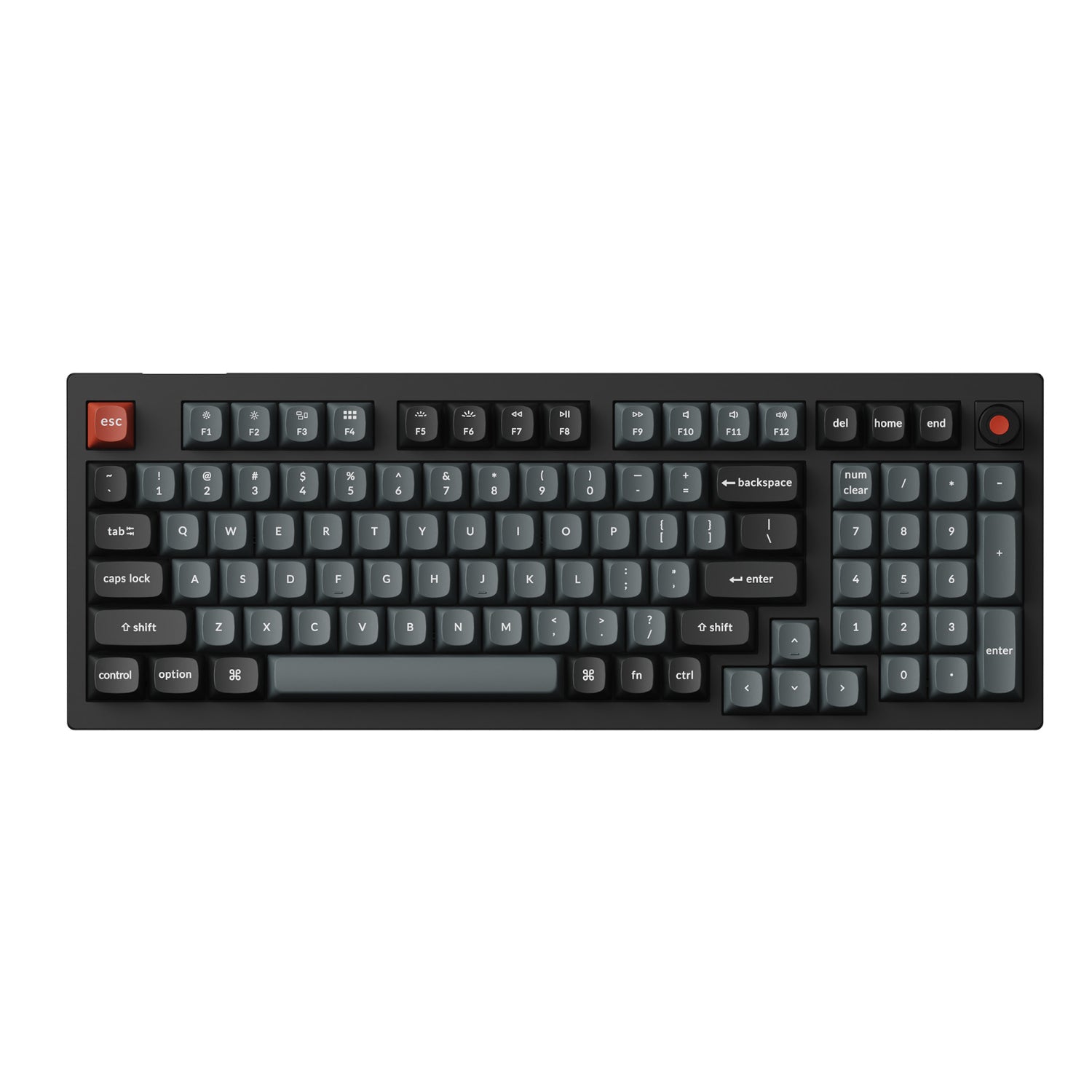 Keychron V5 Ultra 96% 8K Red Switch Hot-Swapple Silk POM RGB Wireless Keyboard - alternate product view 2