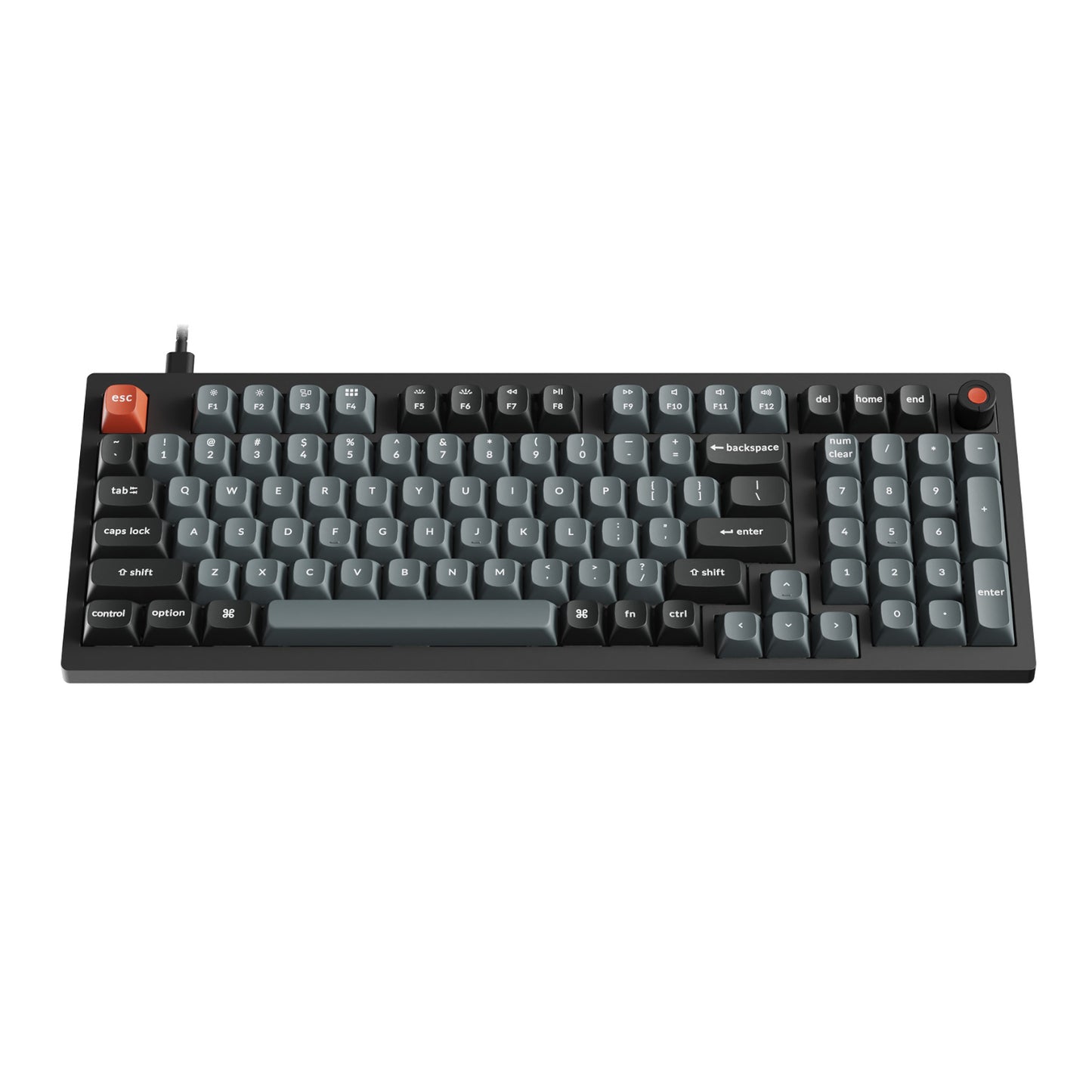 Keychron V5 Ultra 96% 8K Red Switch Hot-Swapple Silk POM RGB Wireless Keyboard - alternate product view 3