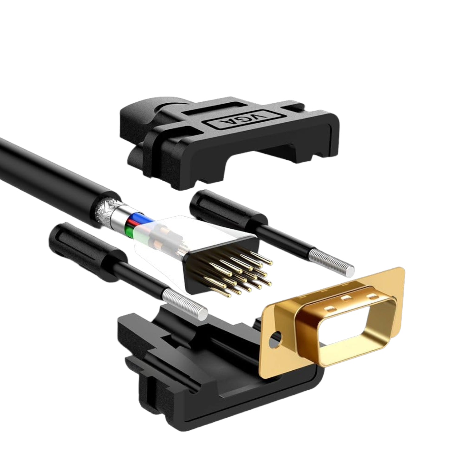 Ugreen VGA Male to Male Cable 5m 1080p -Black - alternate product view 3