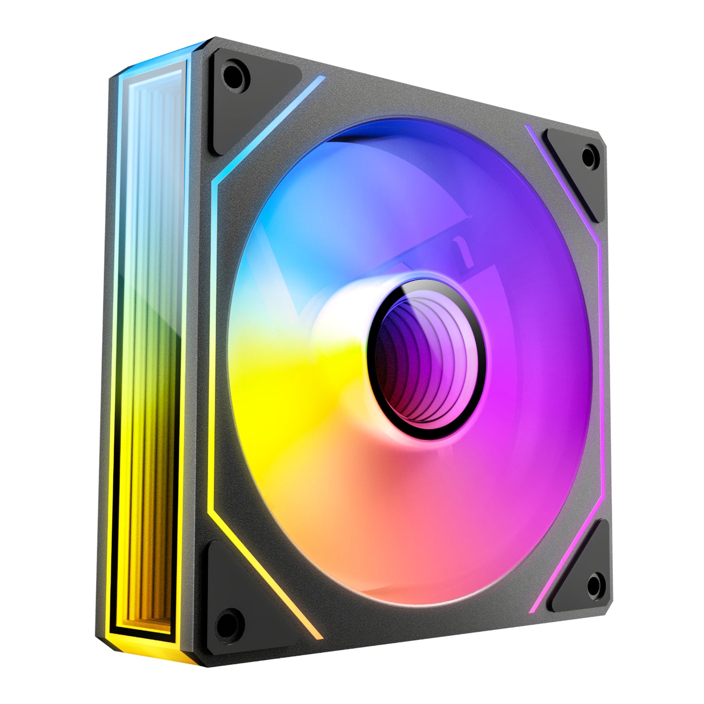Antec VISION PWM 120mm ARGB Infinity Mirror Case Fan 3 Pack Black - alternate product view 3