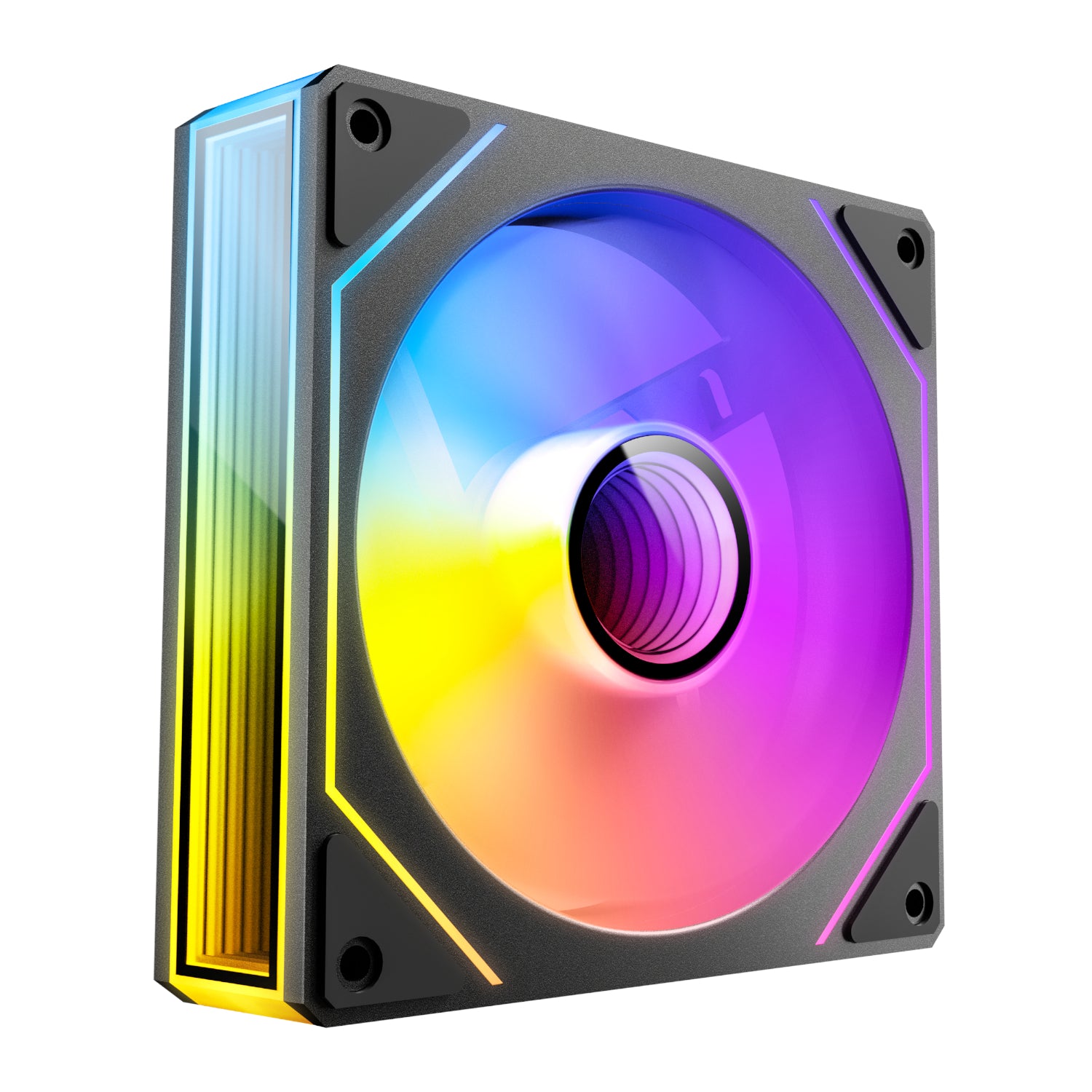 Antec VISION PWM 120mm ARGB Reverse Infinity Mirror Case Fan 3 Pack Black - alternate product view 3