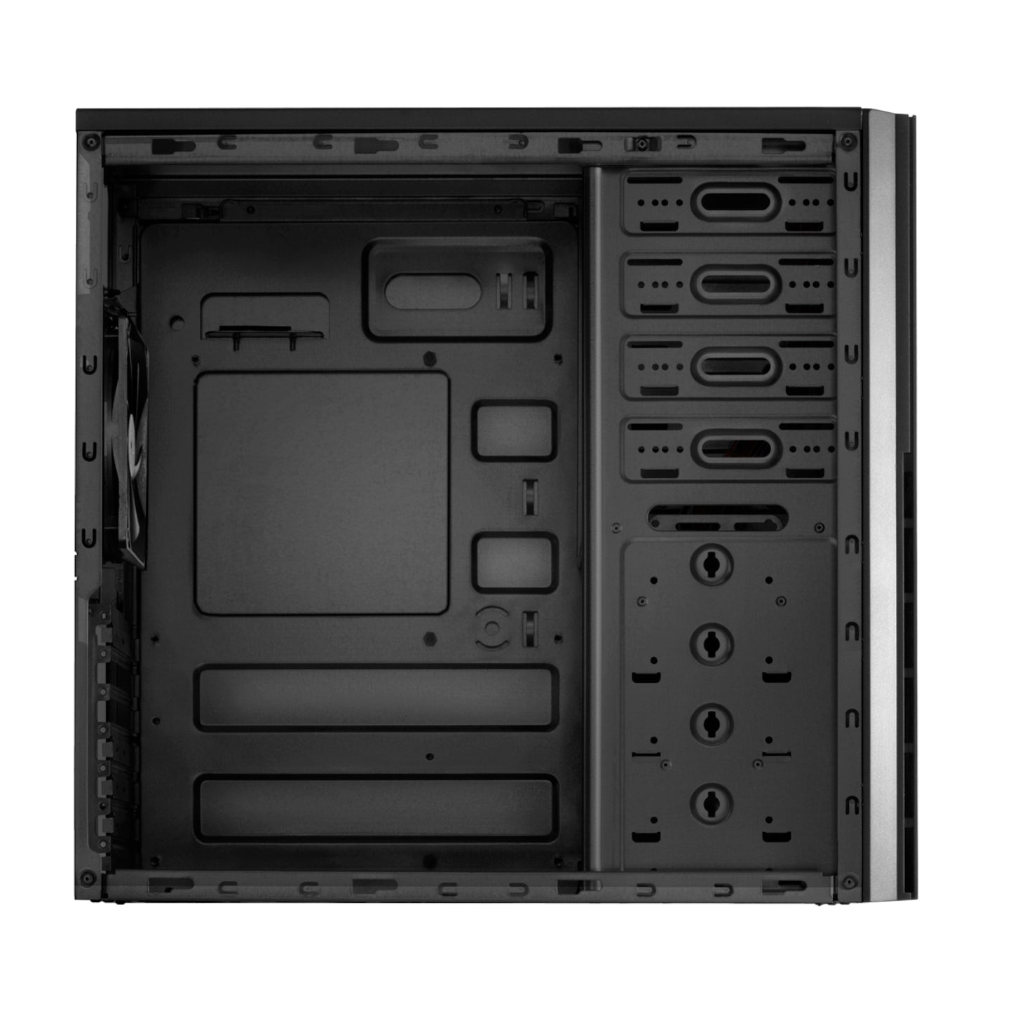 Antec VSK4000B ATX - Micro-ATX - ITX Mini -Tower Chassis - Black - alternate product view 3