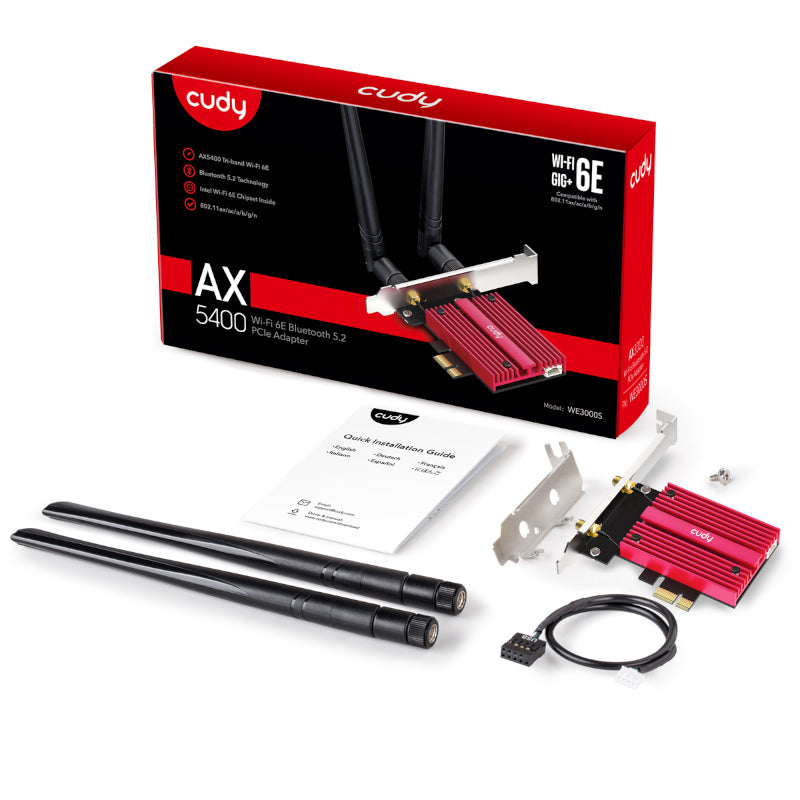 Cudy AX5400 WiFi 6E PCI Express Adapter - alternate product view 3