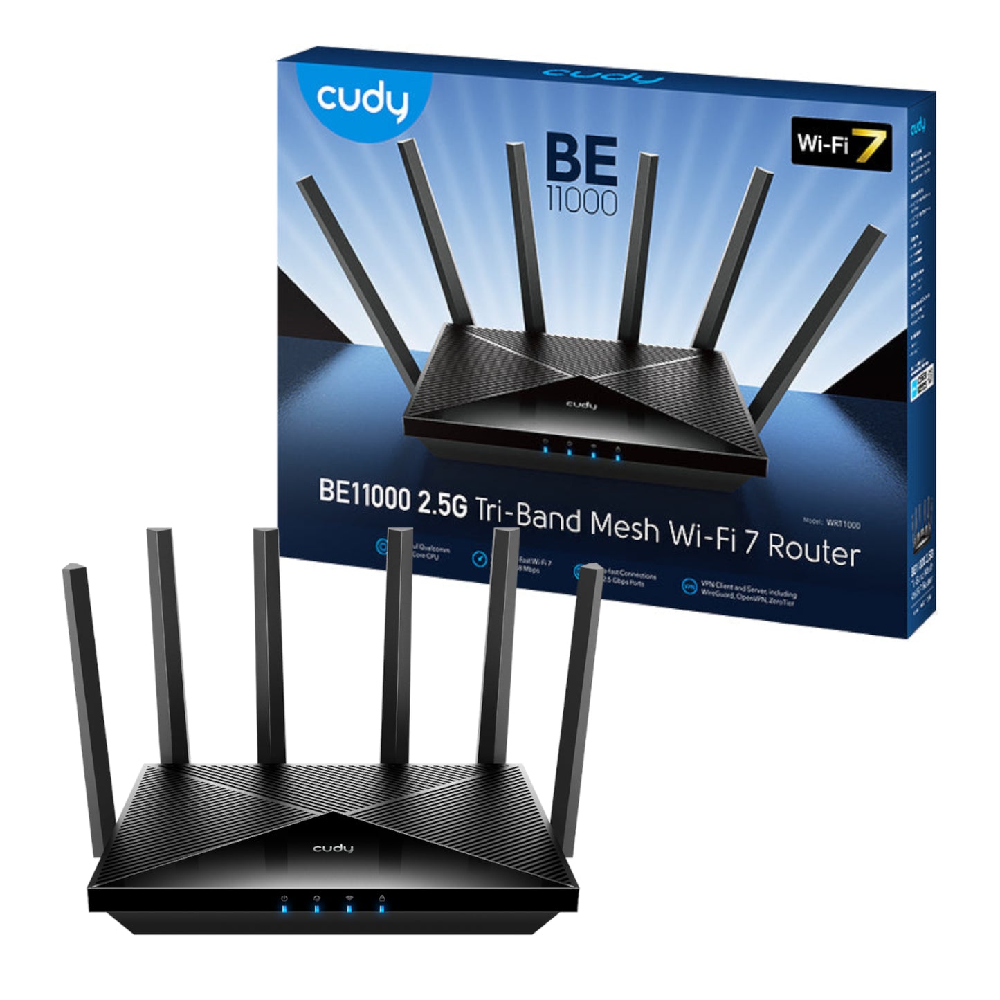 Cudy BE11000 Wi-Fi7 Gigabit Mesh Router - alternate product view 4