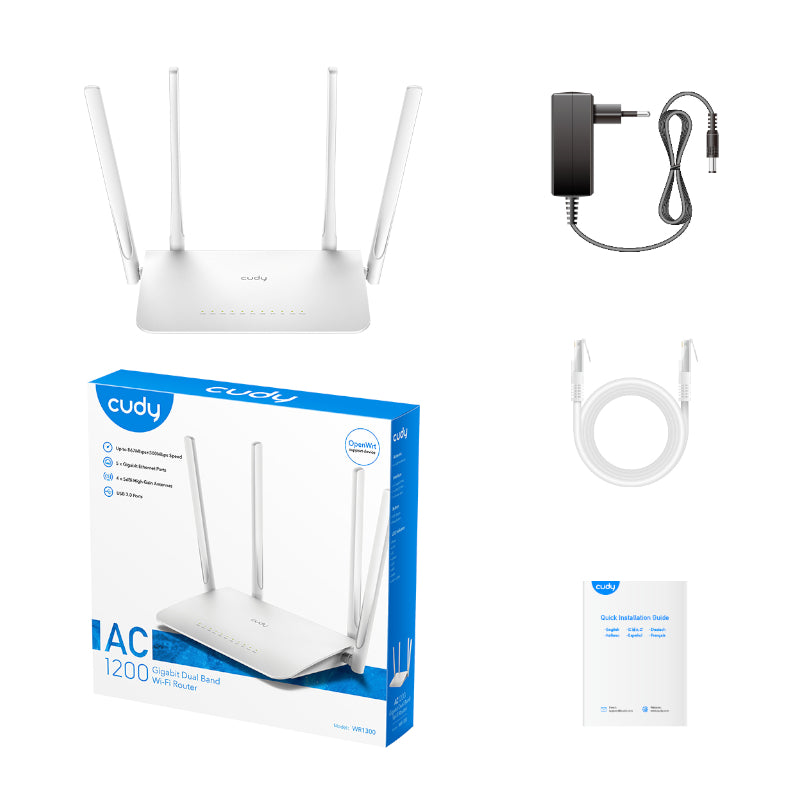 Cudy AC1200 Gigabit Wi-Fi Mesh Router - alternate product view 4