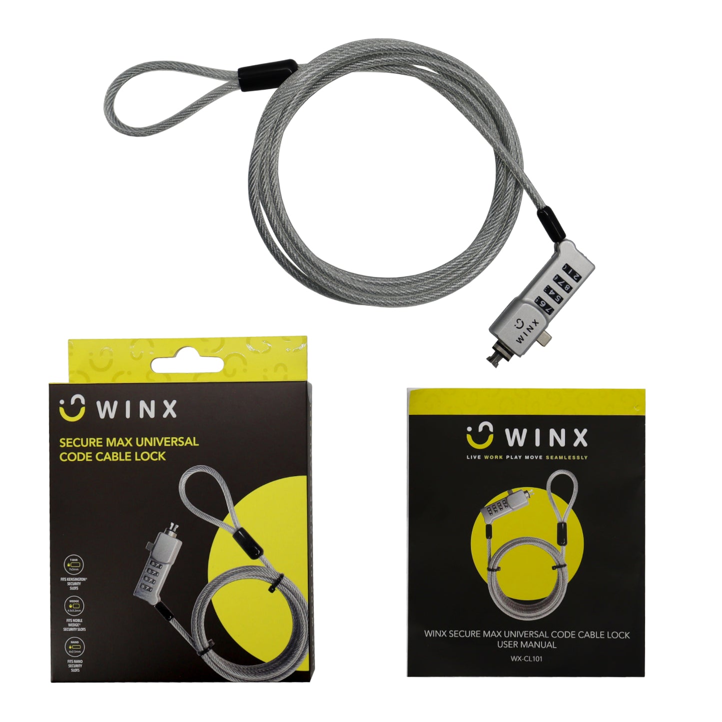 WINX Secure Max Universal Code Cable Lock - alternate product view 5