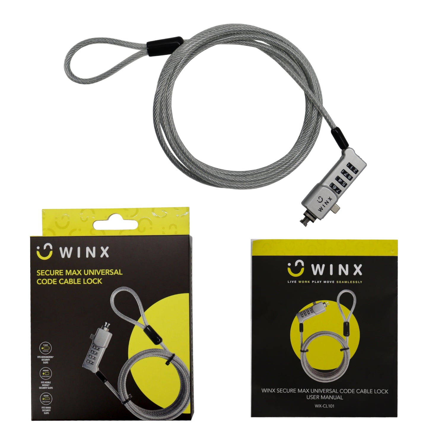 WINX Secure Max Universal Code Cable Lock - alternate product view 5