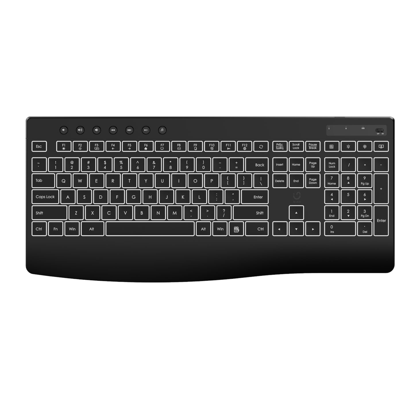 WINX DO Business Backlit Wired Keyboard and Mouse Combo - alternate product view 3