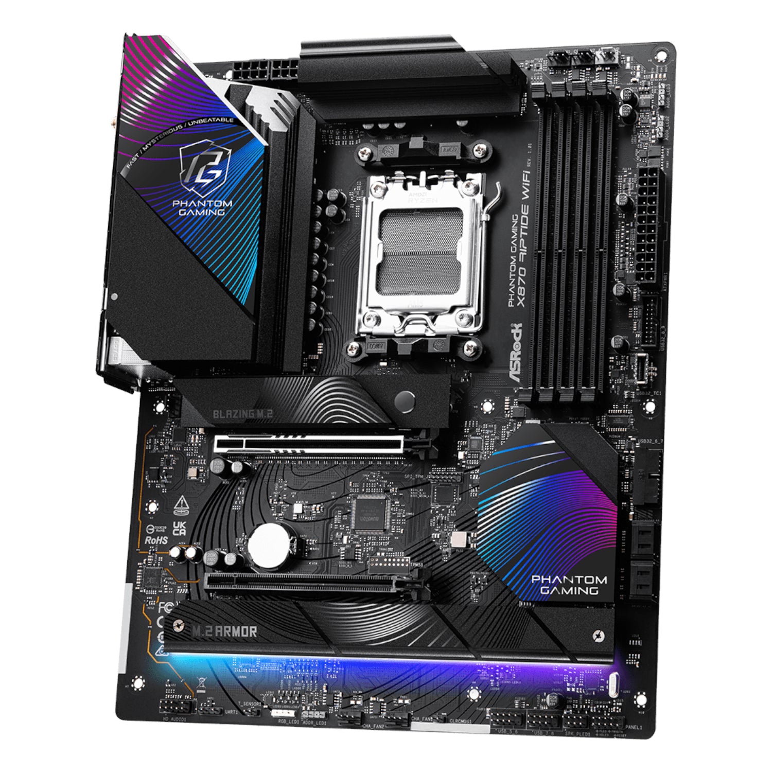 ASRock X870 Riptide AM5 Wi-Fi Phantom Gaming Motherboard - alternate product view 4