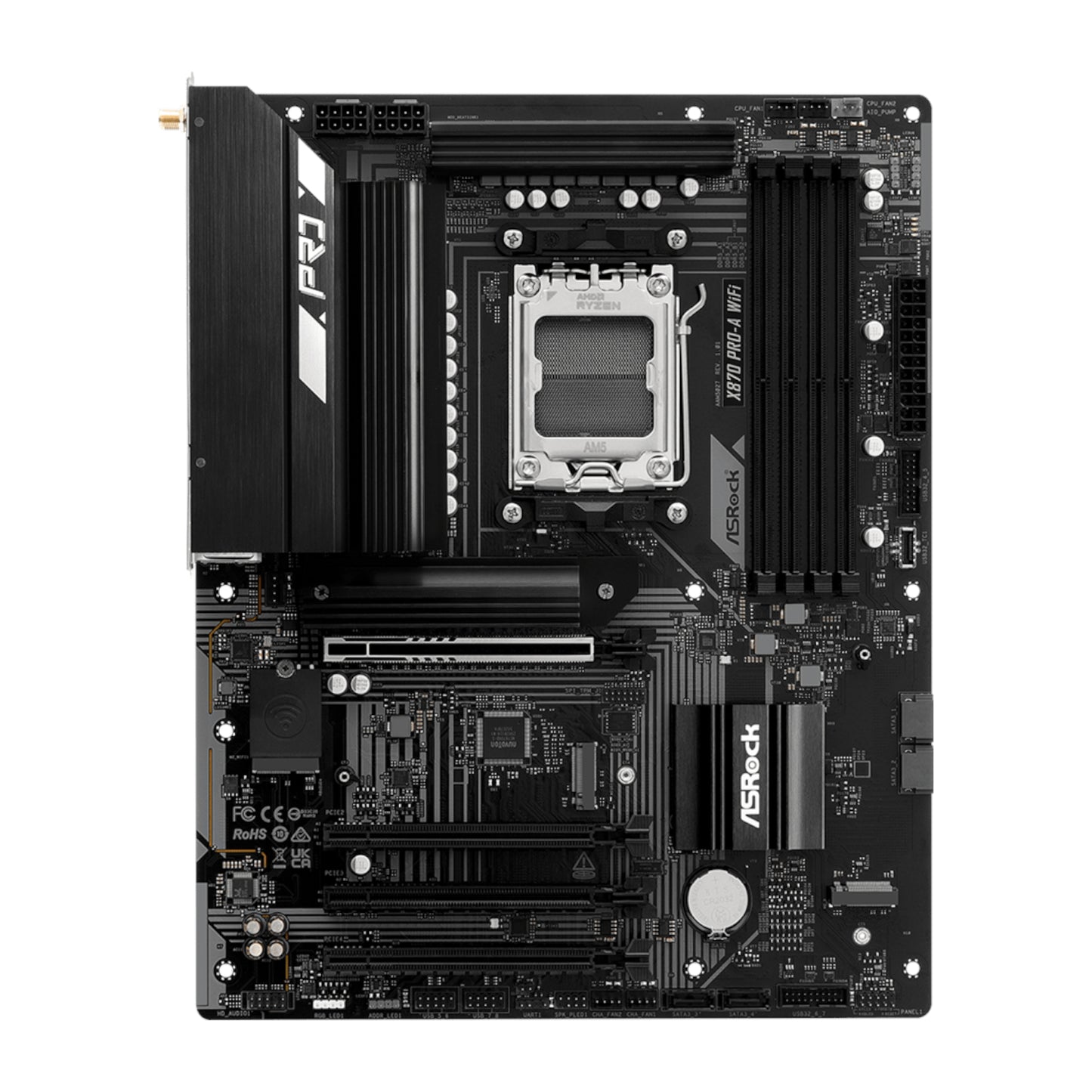 ASRock X870 A-Pro WiFi AMD AM5 ATX Gaming Motherboard - alternate product view 2