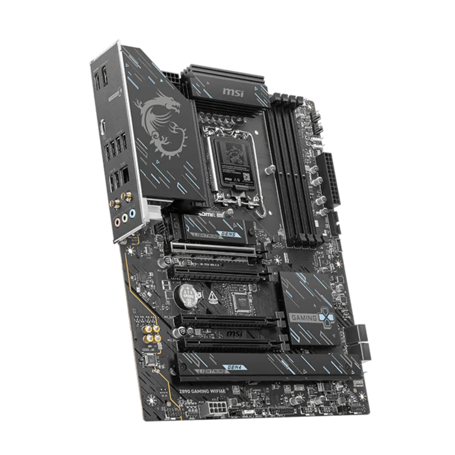 MSI Z890 GAMING WIFI6E Intel LGA1851 ATX Motherboard - alternate product view 3