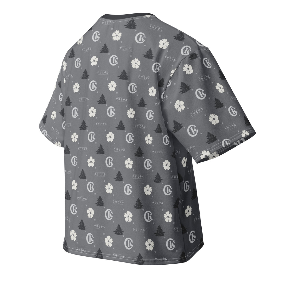 Kriminal "Grey Monogram" All-Over Tee – product view 2