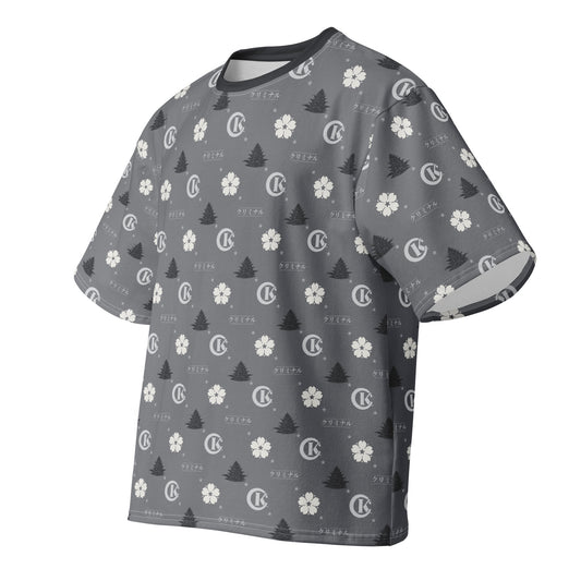 Kriminal "Grey Monogram" All-Over Tee – product view 1
