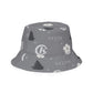 Kriminal "Grey Monogram" Reversible Bucket Hat – product view 4