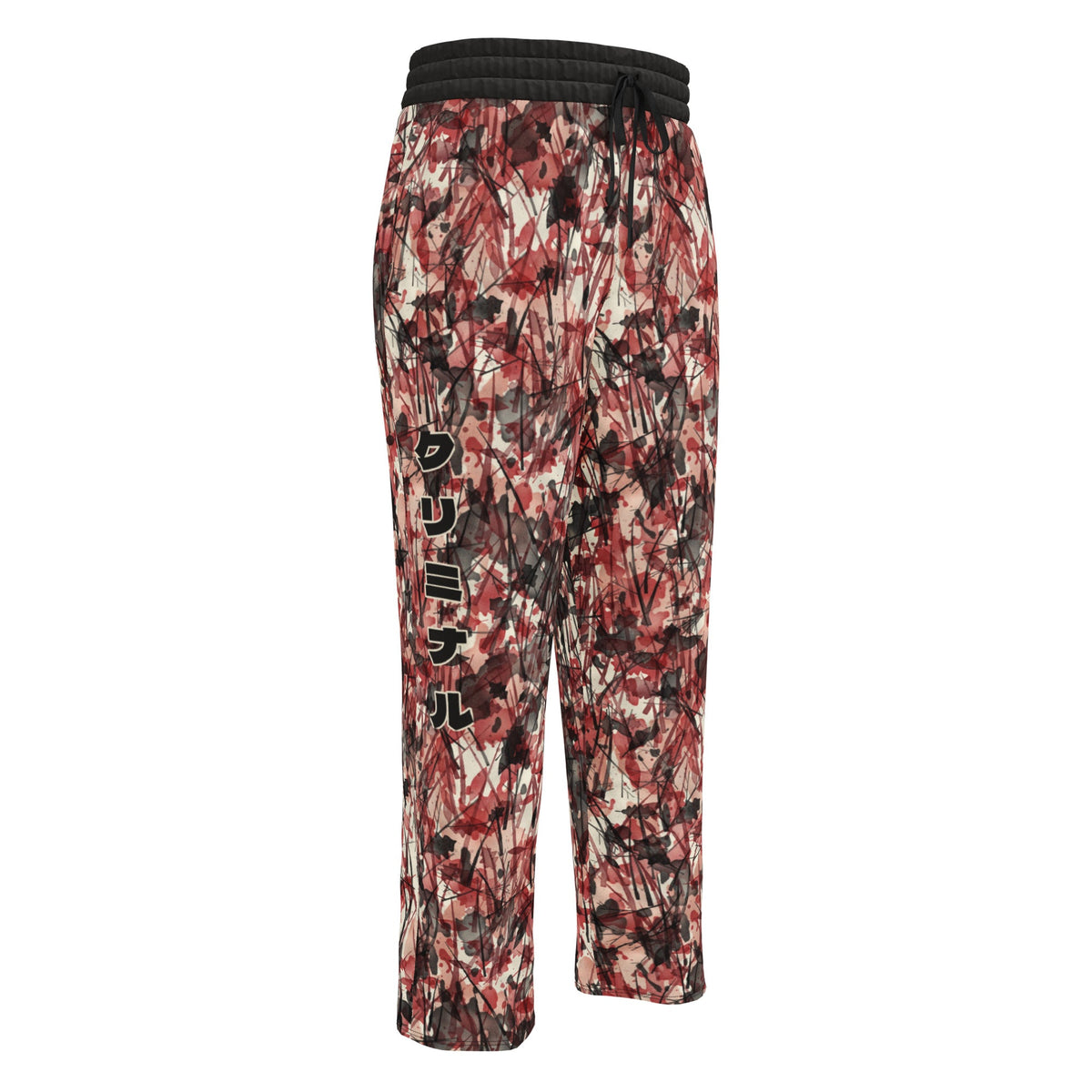 Kriminal "Welcome to Tokyo" Camo Wide-Leg Track Pants – product view 1