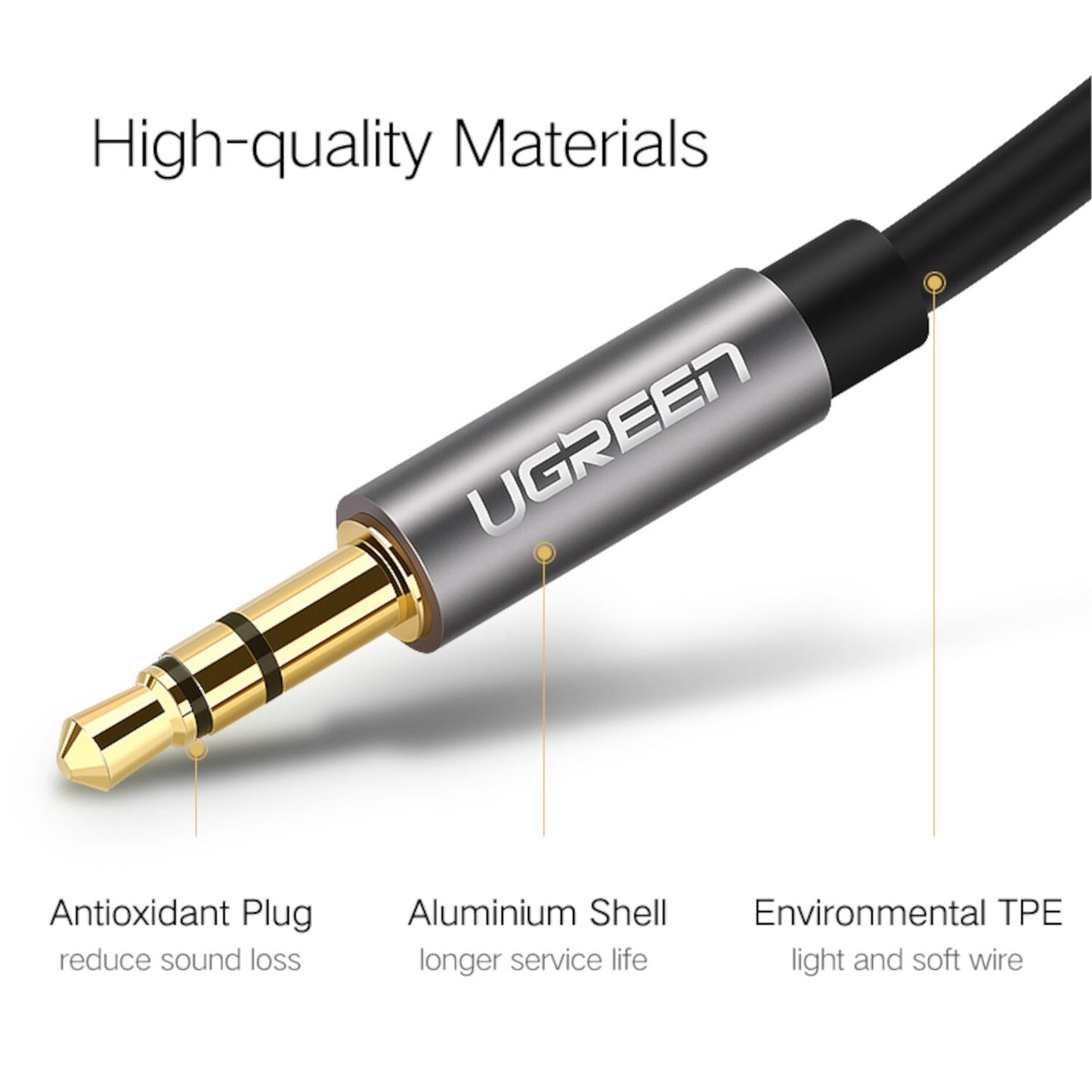 Ugreen 3.5mm Aux Cable 2m - alternate product view 3