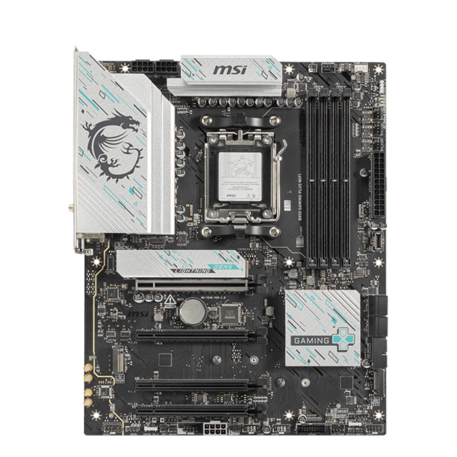 MSI B850 GAMING PLUS WIFI AM5 ATX Gaming Motherboard - alternate product view 2