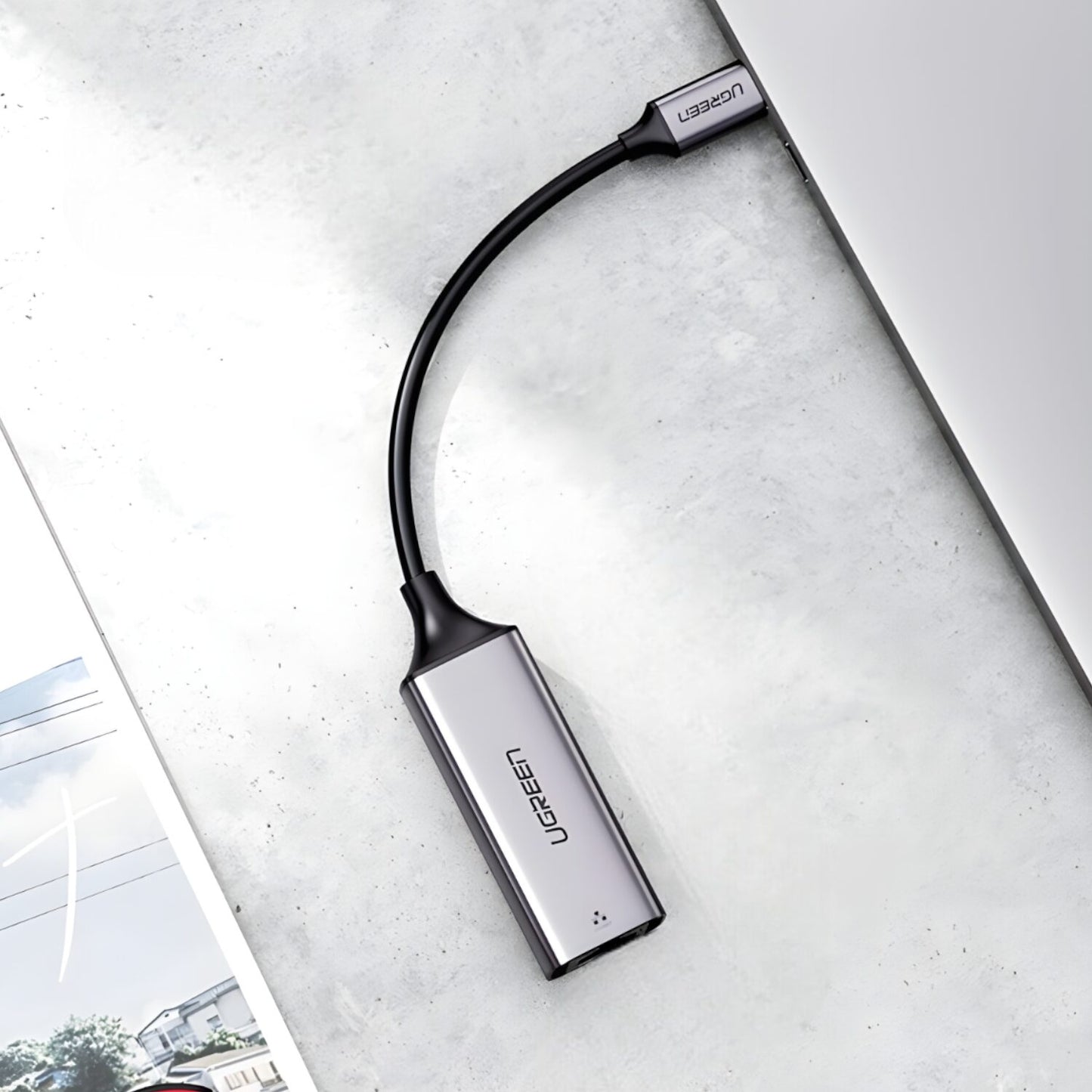 Ugreen CM199-50737 Type-C to Gigabit Ethernet Adapter - Silver - alternate product view 5