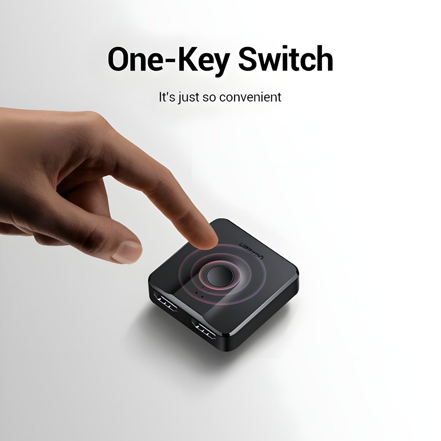 Ugreen CM217-50966 2-in-1 Bi-Directional 4K HDMI Switcher - Black - alternate product view 6