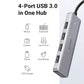 Ugreen 4-in-1 Type-C Hub - USB 3.0 - Type-C - alternate product view 3
