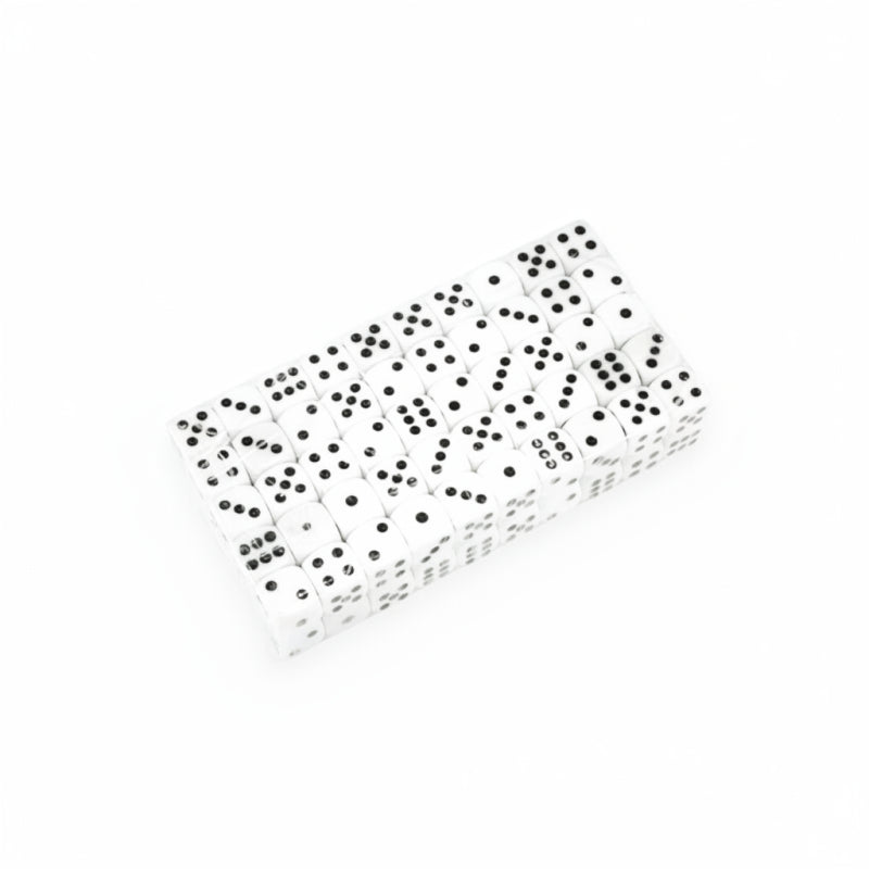 Dice - Black, 16 mm, 100 Dice