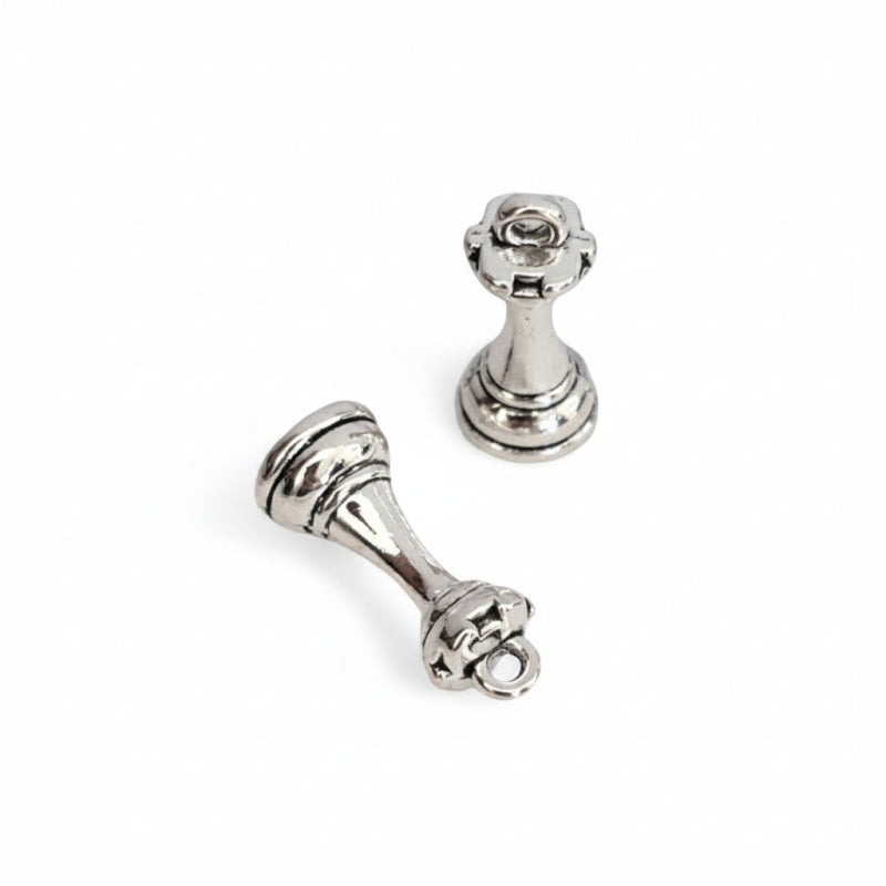 Metal Charm - Chess Piece ±18×7 mm ±25-Piece