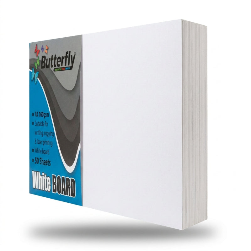 A4 Butterfly - 160 g Board, White - Image 3