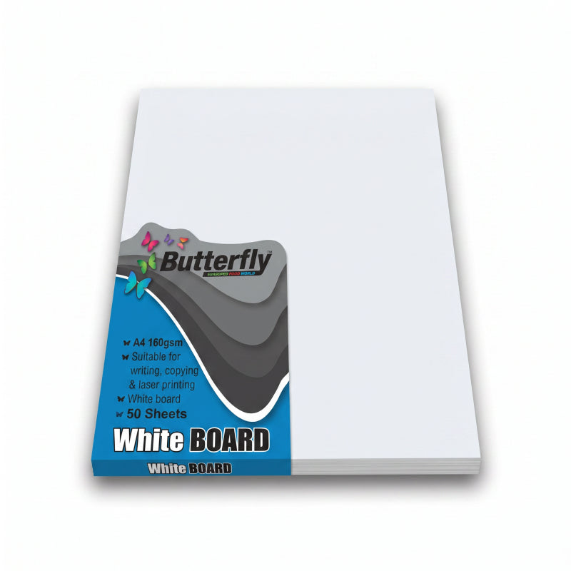 A4 Butterfly - 160 g Board, White - Image 4