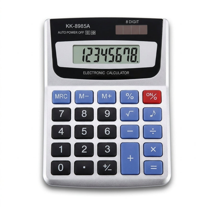 Calculator 8 Digit Solar Powered - Size 125x96 mm - Image 4