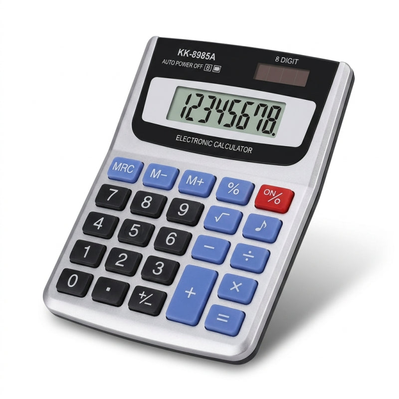 Calculator 8 Digit Solar Powered - Size 125x96 mm - Image 2
