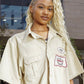 Love is War Khaki Short Sleeve Shirt