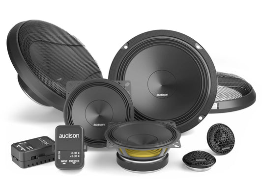 Audison - APK 163 - KIT 3-Way AP 1+AP 6.5+AP 4+XOVER+Grilles