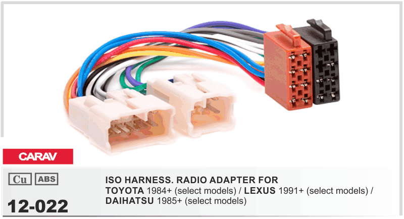 ISO Harness Toyota/ Diahatsu {11-7}