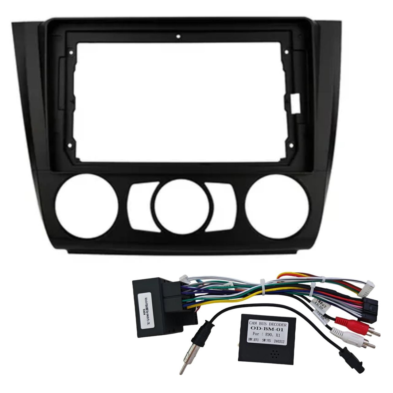 OneNav Fitment Kit for BMW 1 Series 2008-2012 Manual AC (9 Inch)