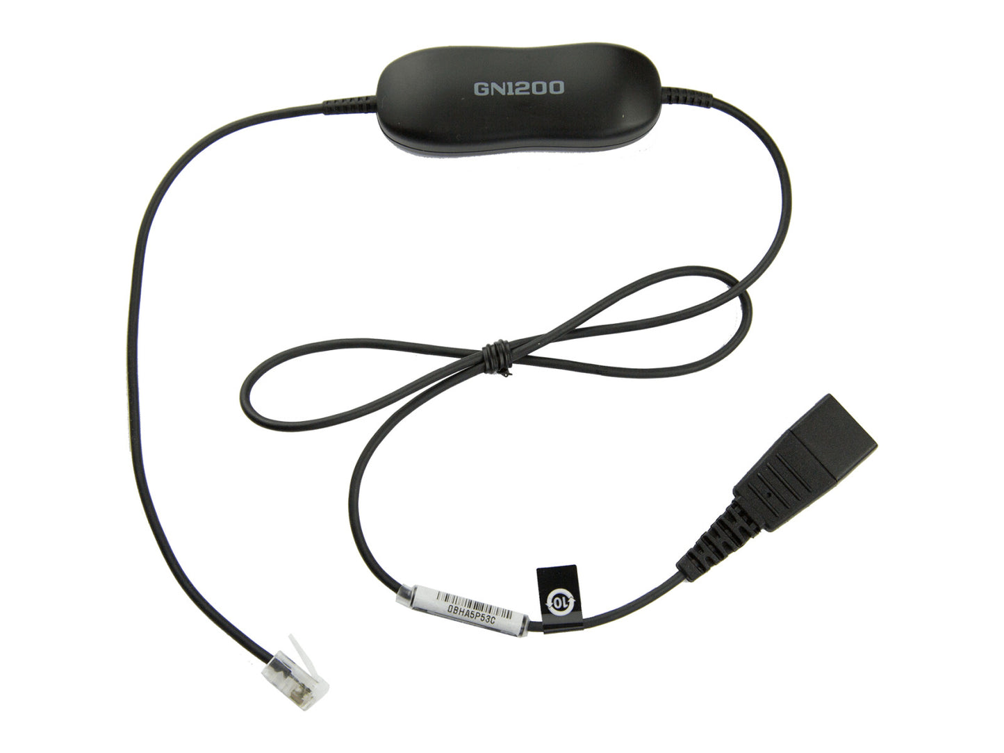 Jabra SMART CORD. QD TO RJ10. STRAIGHT. 0.8 METERS. WITH 8-POSITION SWITCH CONFIGURATOR