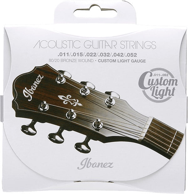 IBANEZ CUSTOM LIGHT GAUGE BRONZE WOUND