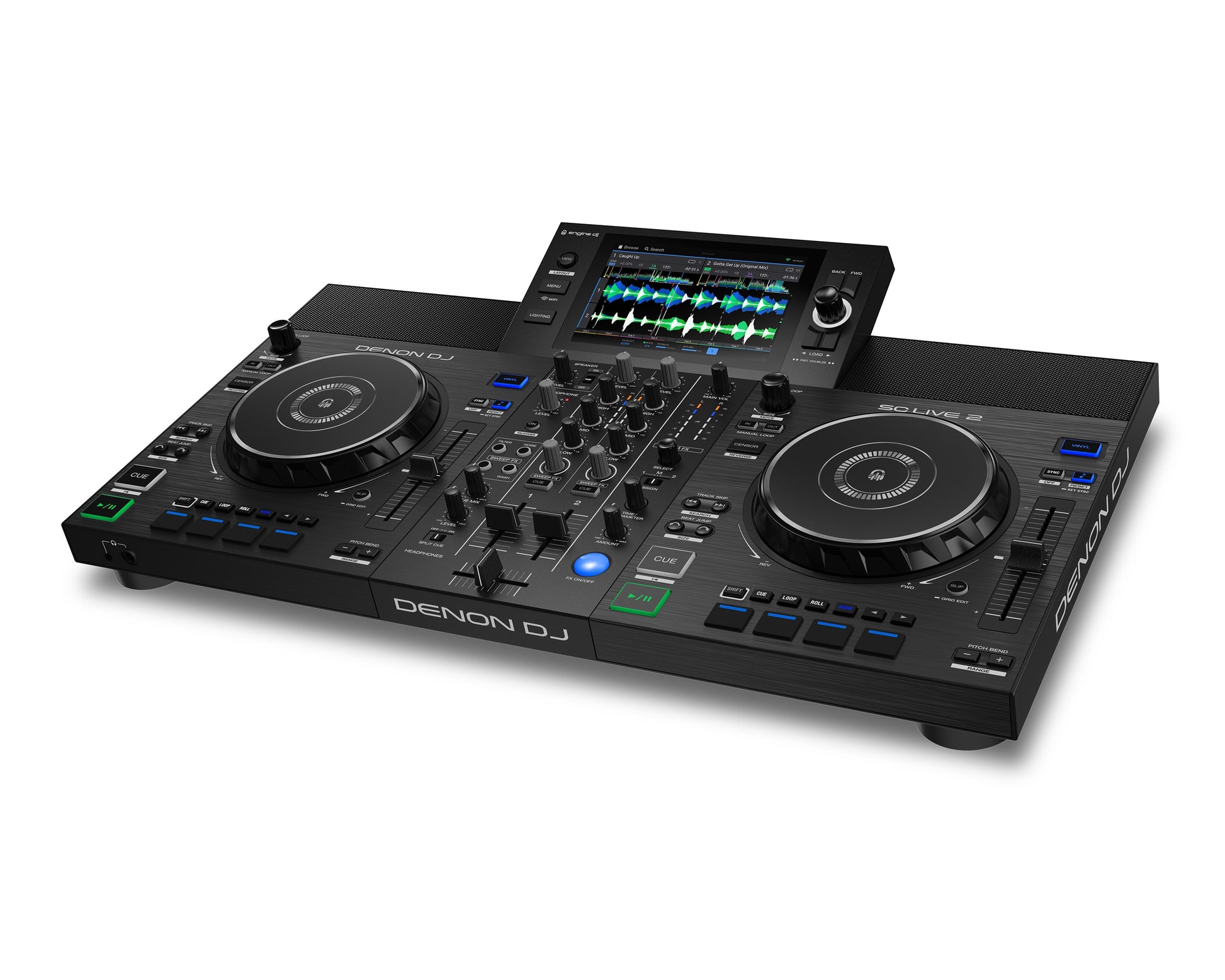 DENON DJ 4 CHANNEL SMART CONTROLLER WITH SPEAKERS
