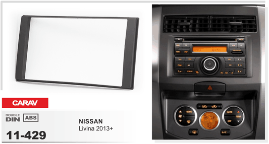 Universal Nissan 2-DIN Radio Fascia - 200 mm