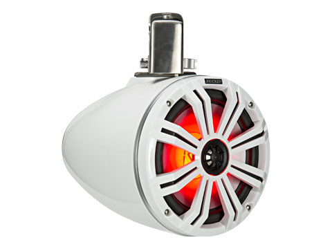 Kicker Marine 45KMTC8W Loaded Marine Cans White on White