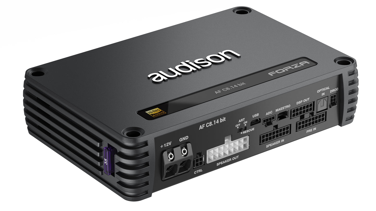 Audison - AF C8.14 bit - 8CH AMPLIFIER WITH DSP 8x100W