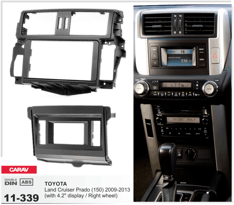 2-Din Toyota Land Cruiser Prado 2009-2013