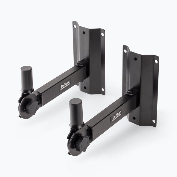 On Stage SS7322B Adjustable Wall-Mount Speaker Brackets (Pair)