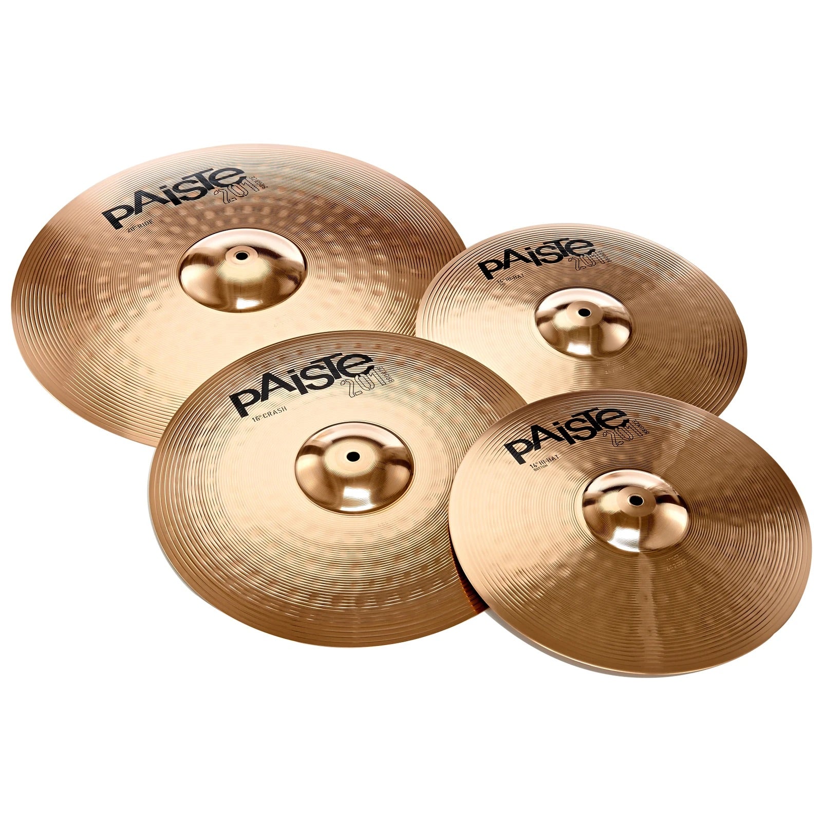 PAISTE 201 BRONZE UNIVERSAL CYMBAL SET