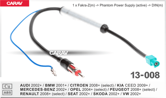 Antenna Adapter Audi / Merc / Seat / Skoda / VW