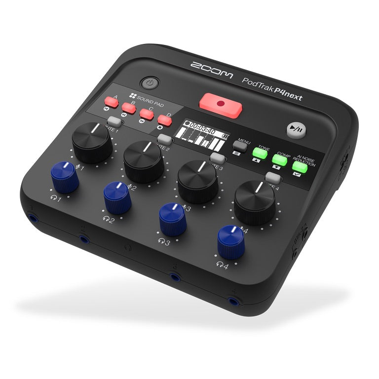 ZOOM PODTRAK 4-TRACK PODCAST RECORDER